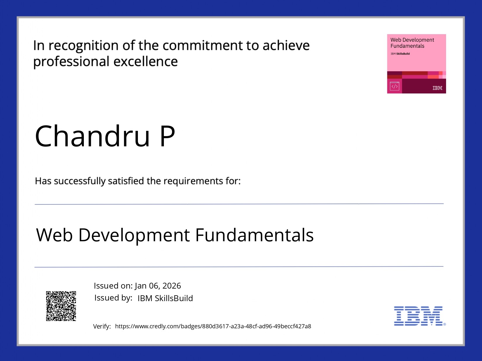 Web Dev Fundamentals